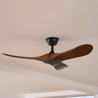 Deckenventilator aus Holz mit Fernbedienung