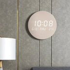 Digitale Wanduhr aus Holz – Skandinavisches Design