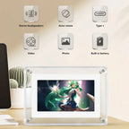 Digitaler Bilderrahmen aus Acryl mit 7" HD-Display