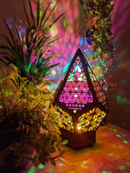 LED Tischlampe Sterne-Muster Bohemian Stil