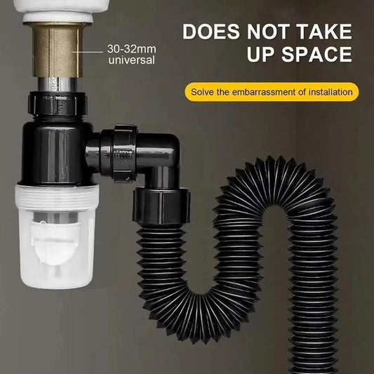 Edelstahl-Abflussrohr – Verstopfungsfrei & Geruchsneutral