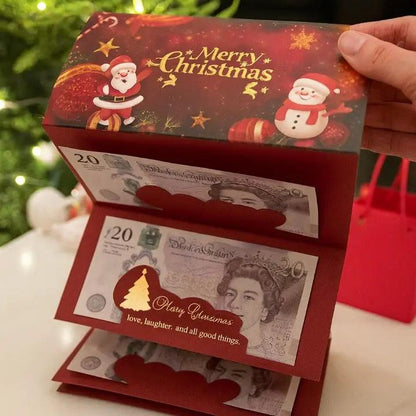 Eleganter Weihnachtsumschlag – für Geld & Gutscheine