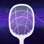 Elektrische Fliegenklatsche mit UV-Zapper-Lampe 2-in-1