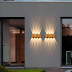 Aluminium Wandleuchte mit LED-Lichtakzent