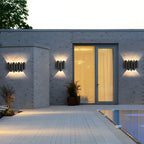 Aluminium Wandleuchte mit LED-Lichtakzent