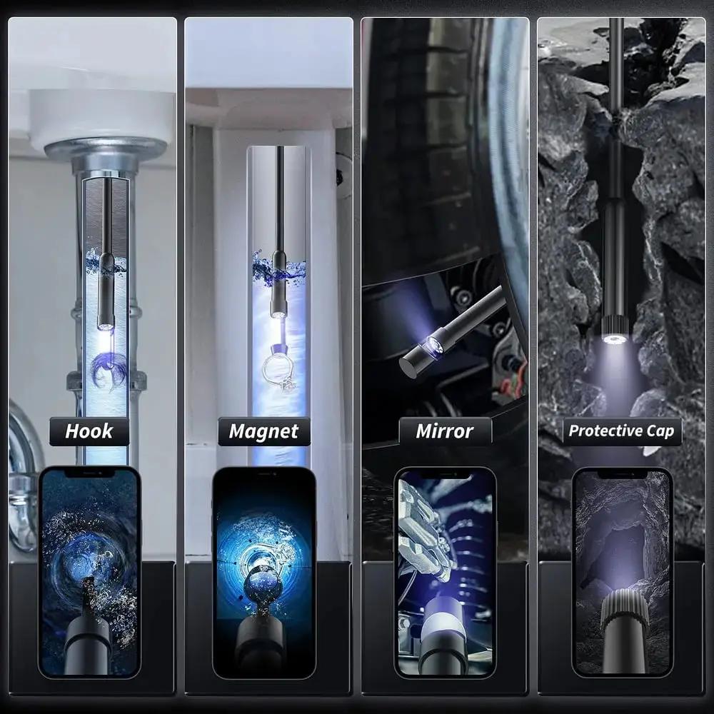 Endoskopkamera Wasserdicht — HD Inspektionskamera mit 5m Kabel