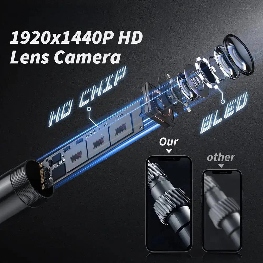 Endoskopkamera Wasserdicht — HD Inspektionskamera mit 5m Kabel