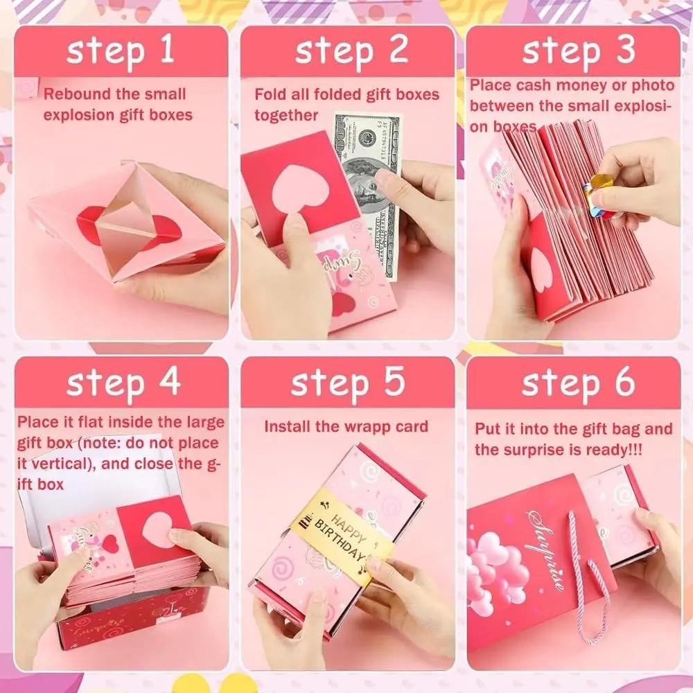 Faltbare Überraschungsgeschenkbox — 3D Explosions-Party-Pop-Up-Box