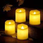LED-Teelichter flammenlos – flackerndes Warmweiss im
