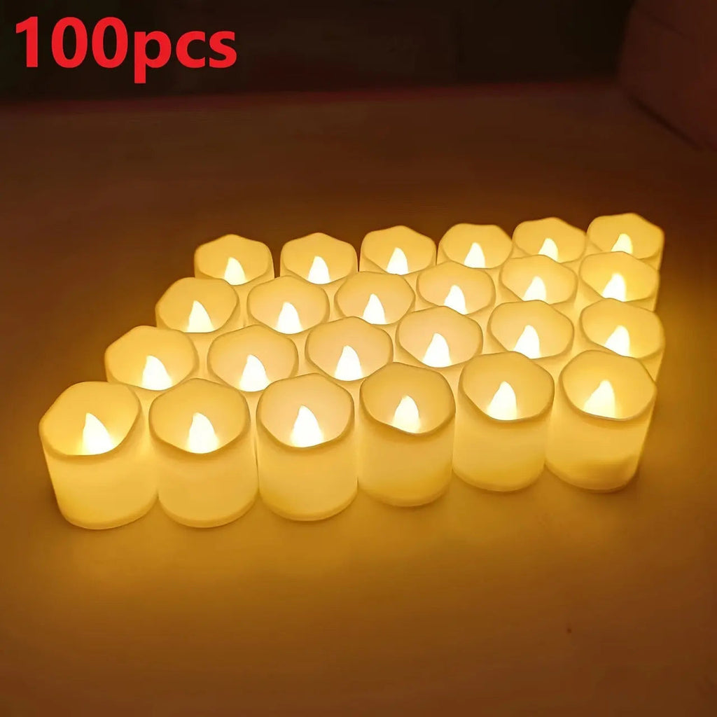 LED-Teelichter flammenlos – flackerndes Warmweiss im