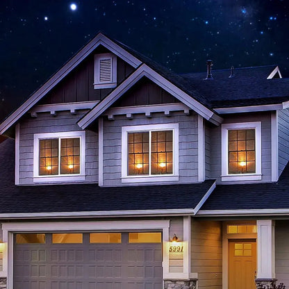 Flammenlose LED‑Fensterkerzen mit Dämmerungssensor, 6er Set