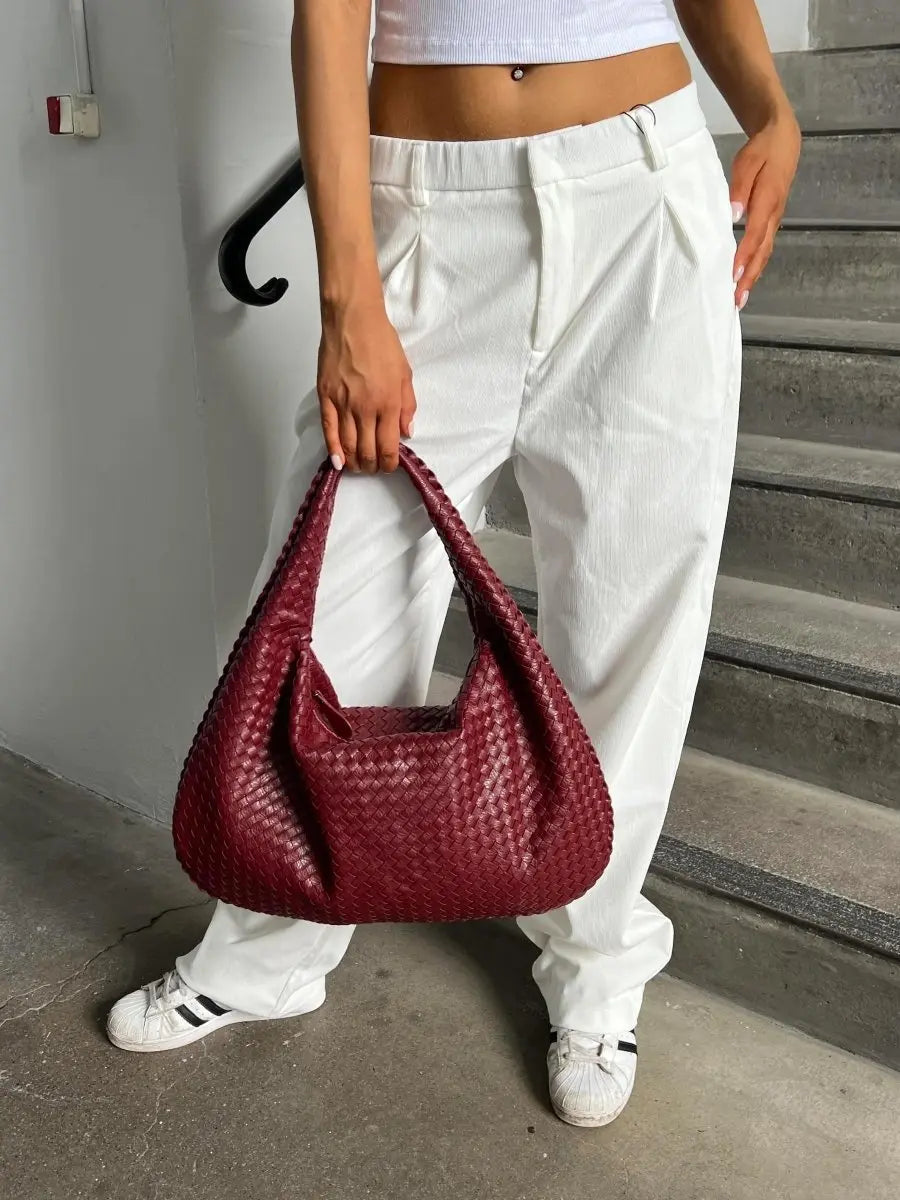 Geflochtene Leder-Hobo-Bag – Leicht und Alltagstauglich