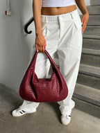 Geflochtene Leder-Hobo-Bag – Leicht und Alltagstauglich