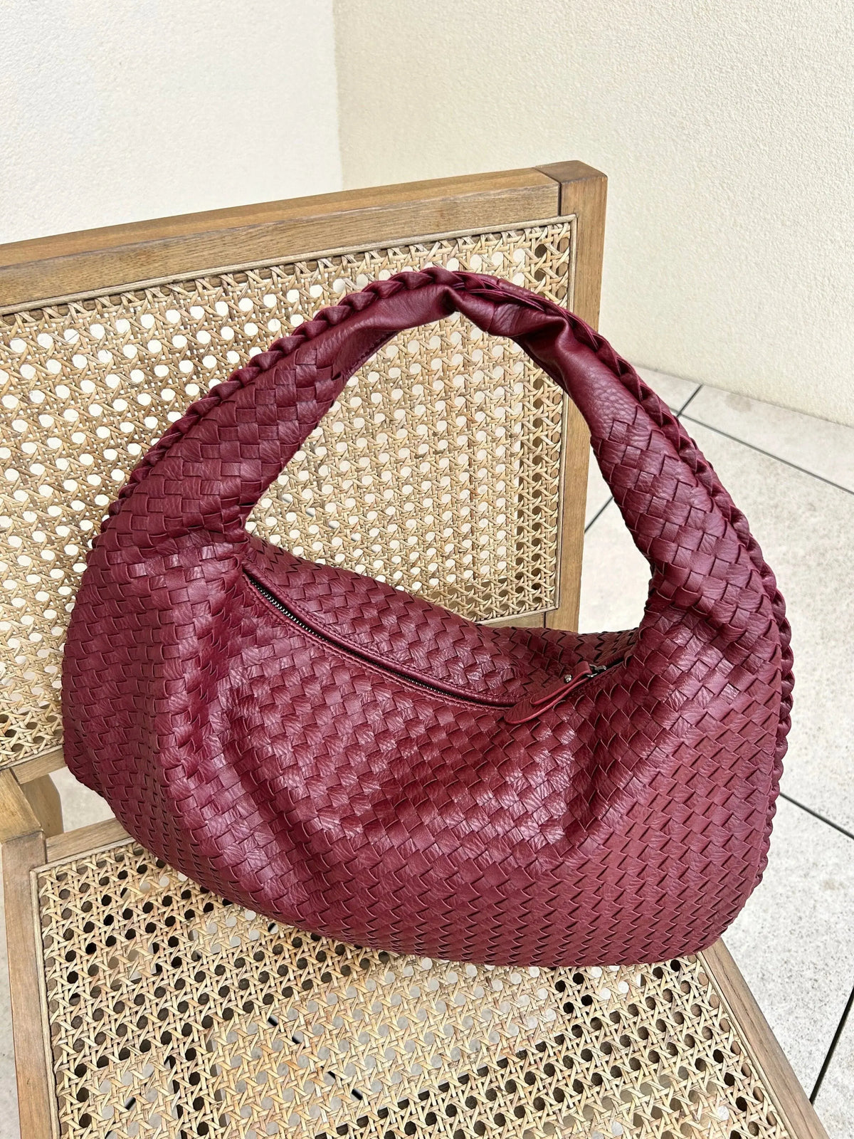 Geflochtene Leder-Hobo-Bag – Leicht und Alltagstauglich