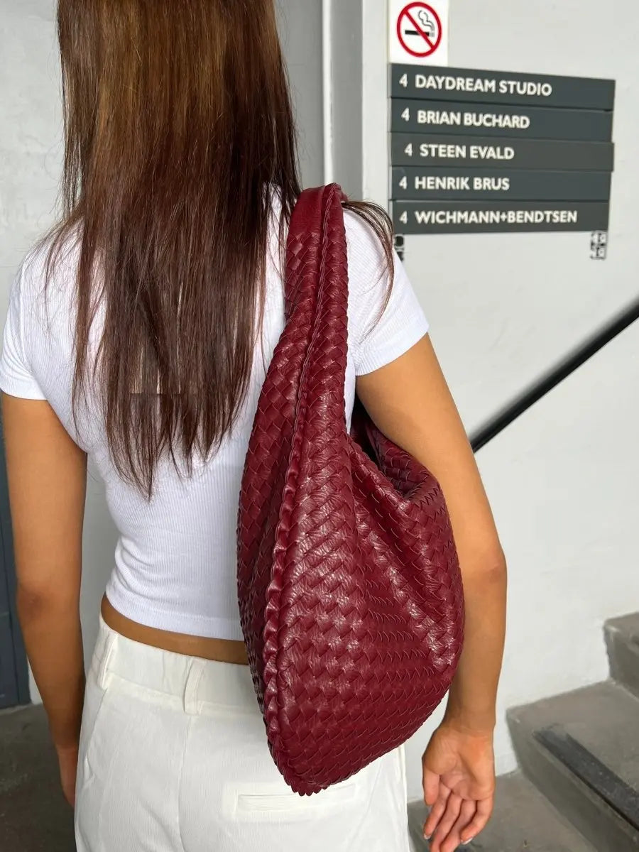 Geflochtene Leder-Hobo-Bag – Leicht und Alltagstauglich