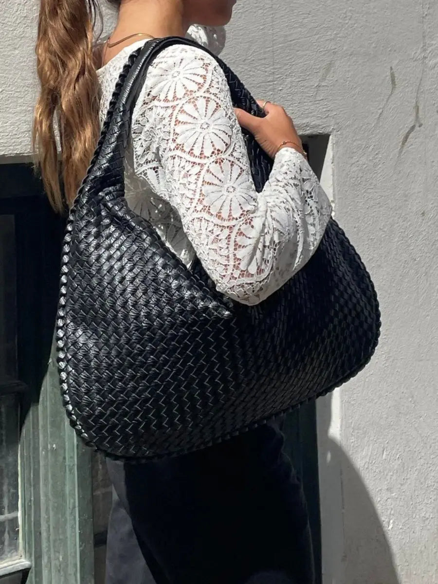 Geflochtene Leder-Hobo-Bag – Leicht und Alltagstauglich
