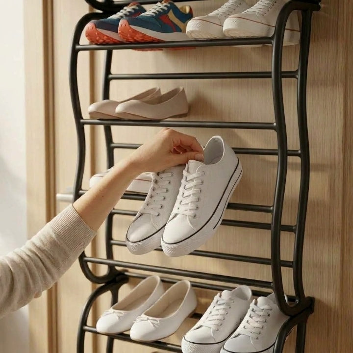 Türhängeregal für Schuhe ohne Bohren