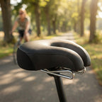 Fahrradsattel nasenlos mit Federdämpfung