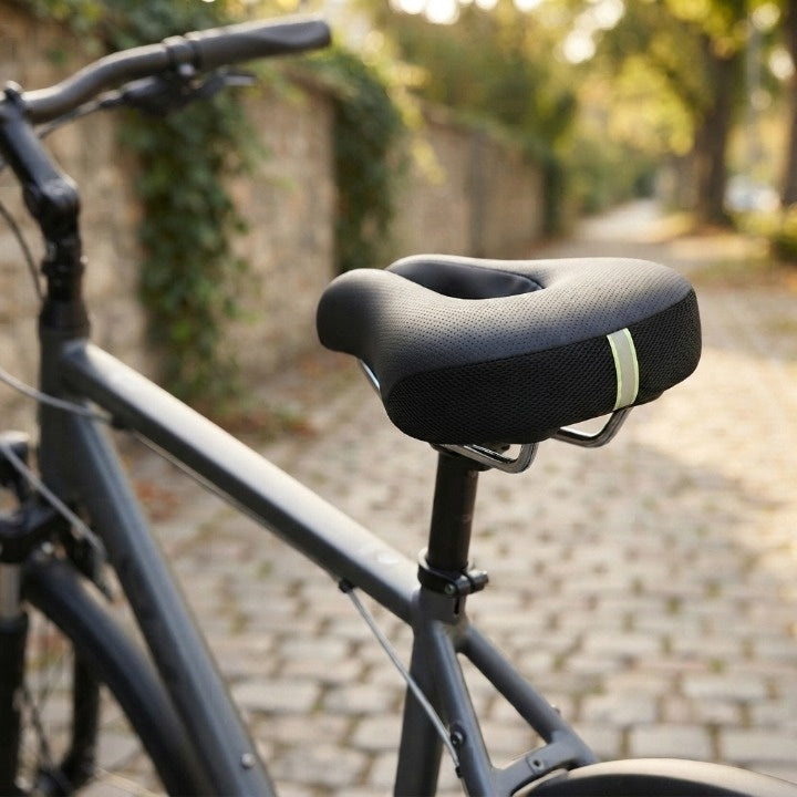 Fahrradsattel nasenlos mit Federdämpfung