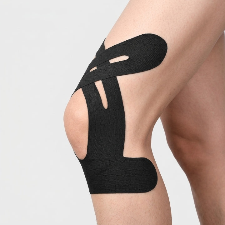 Kinesio Tape Knie vorgeschnitten – Hält bei Schweiss
