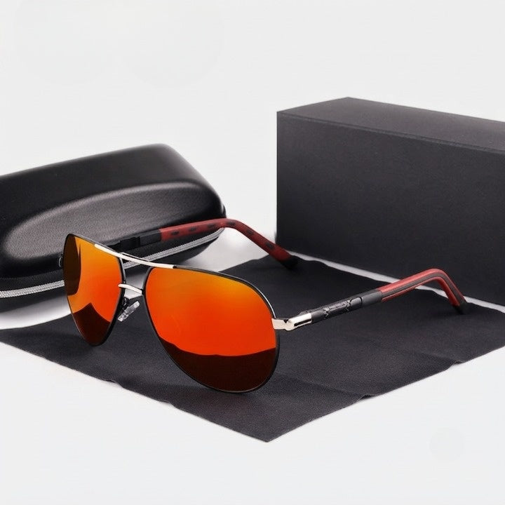 Sonnenbrille Vintage Aviator Polarisiert mit UV400 Schutz