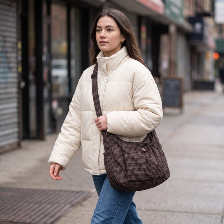 Crossbody-Tasche mit gepolstertem Laptopfach