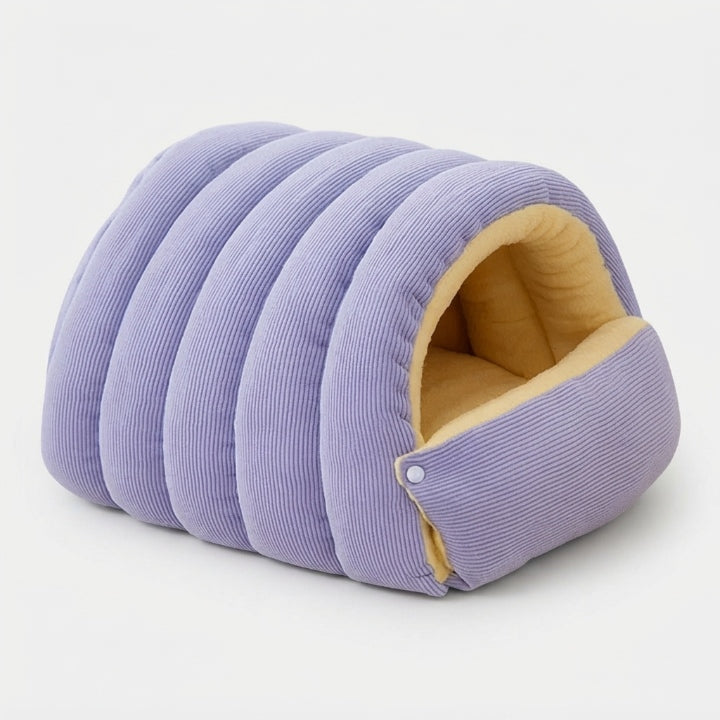 Kuschelhöhle Cord mit Plüschfutter für Katzen und Hunde