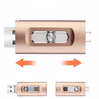 3-in-1 USB-Stick mit Lightning, USB-C und USB 3.0