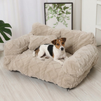 Plüsch Hundebett mit erhöhtem Rand