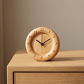Buchenholz-Wecker geräuschlos mit Snooze-Funktion