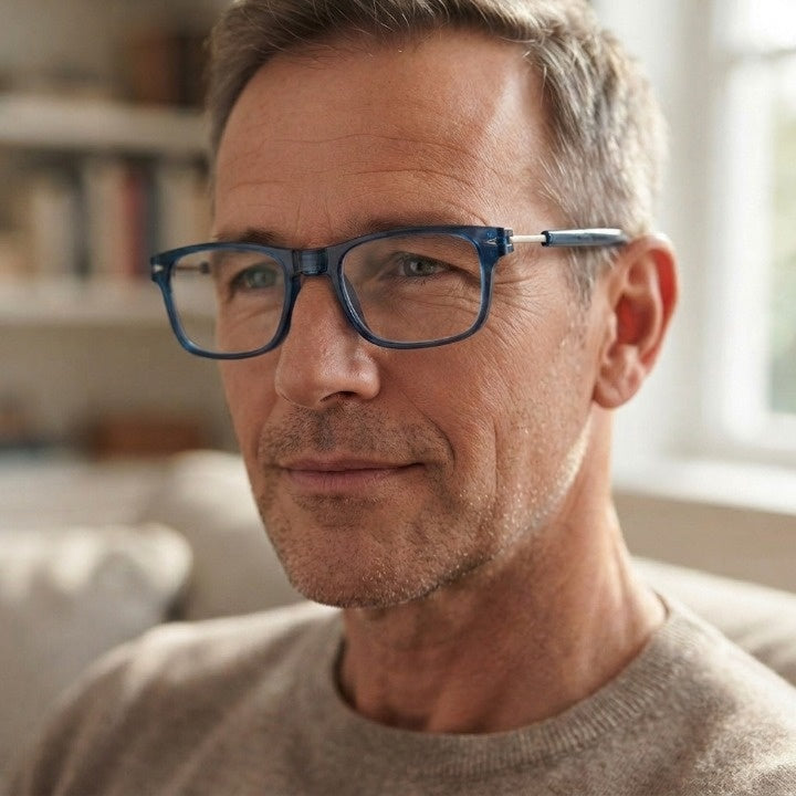 Magnetische Lesebrille mit Blaulichtfilter