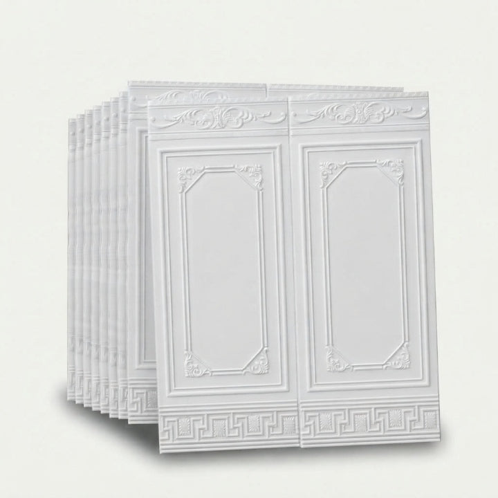 3D-Wandpaneele selbstklebend mit Stuck-Optik