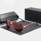 Sonnenbrille Vintage Aviator Polarisiert mit UV400 Schutz