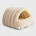 Kuschelhöhle Cord mit Plüschfutter für Katzen und Hunde