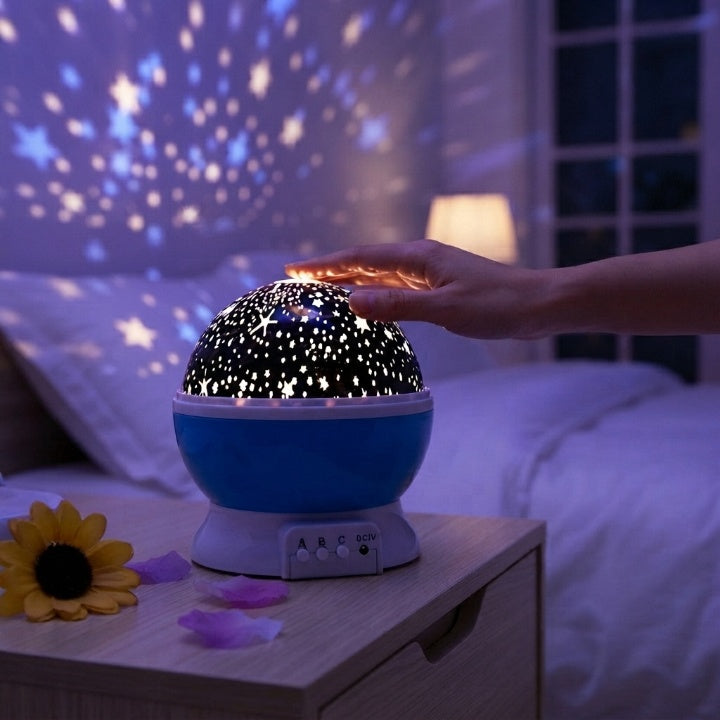 Sternenprojektor-Nachtlampe mit LED und Musikfunktion