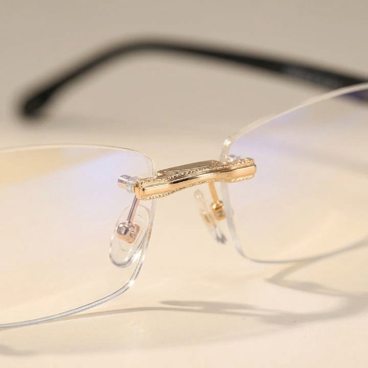 Gleitsichtbrille mit Blaulichtfilter – Randlos & Federleicht