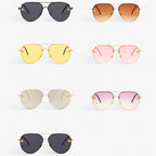 Vintage Pilotenbrille mit Bienen-Design und Metallrahmen