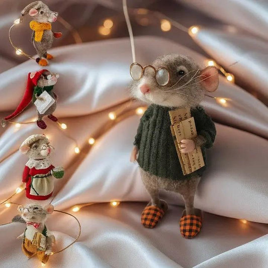 Handgefertigte Filz‑Maus (Unikat) – Jetzt 2 Stück zum Preis von 1 – ideale Geschenkidee