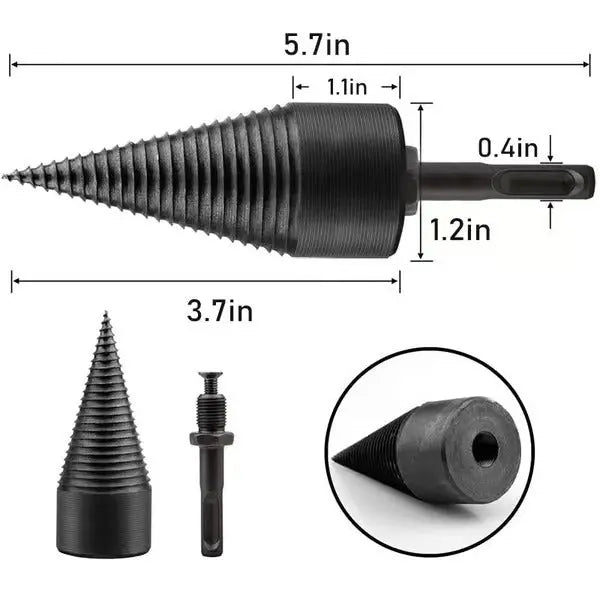 Hex Shank Holzspaltbohrer – Effizientes und einfaches Holzspalten-Tool