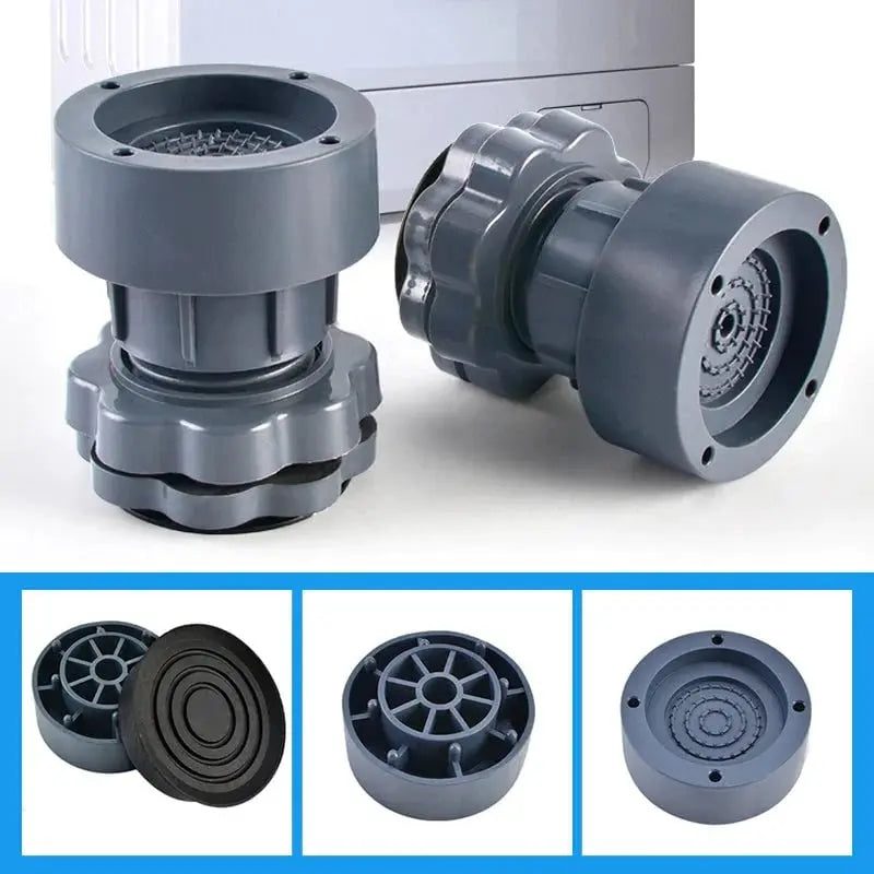 Höhenverstellbare Anti-Vibrations-Unterlage für Waschmaschinen – 4 Stück
