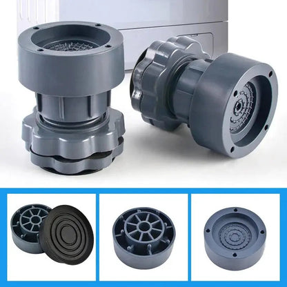 Höhenverstellbare Anti-Vibrations-Unterlage für Waschmaschinen – 4 Stück