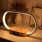 LED-Nachtlicht mit USB-C-Ladeanschluss und Digitaluhr