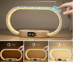 LED-Nachtlicht mit USB-C-Ladeanschluss und Digitaluhr