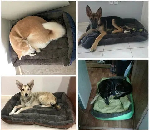 Fleece-Hundebett mit gepolsterten Seiten
