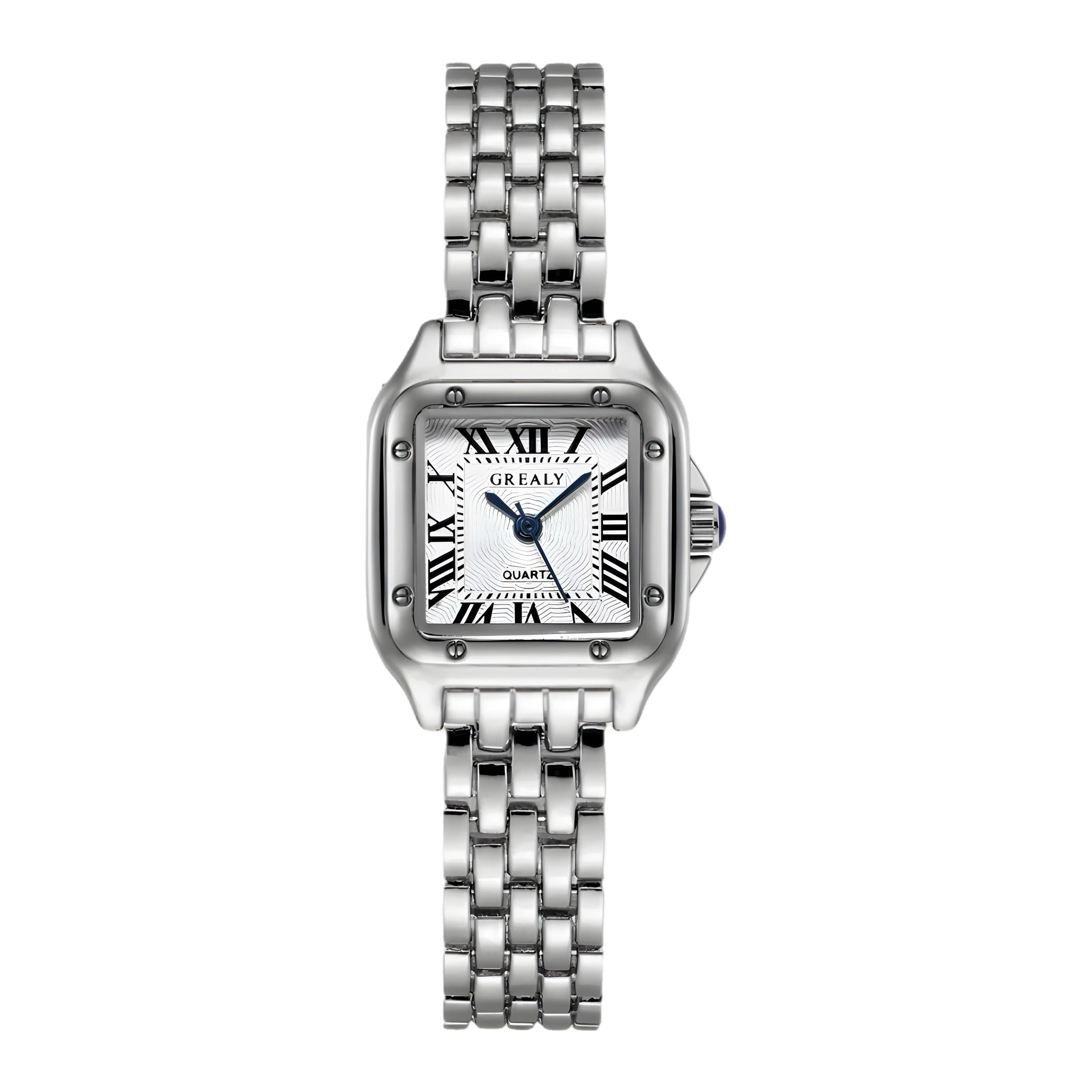 Vintage Luxe Armbanduhr mit Edelstahlgehäuse