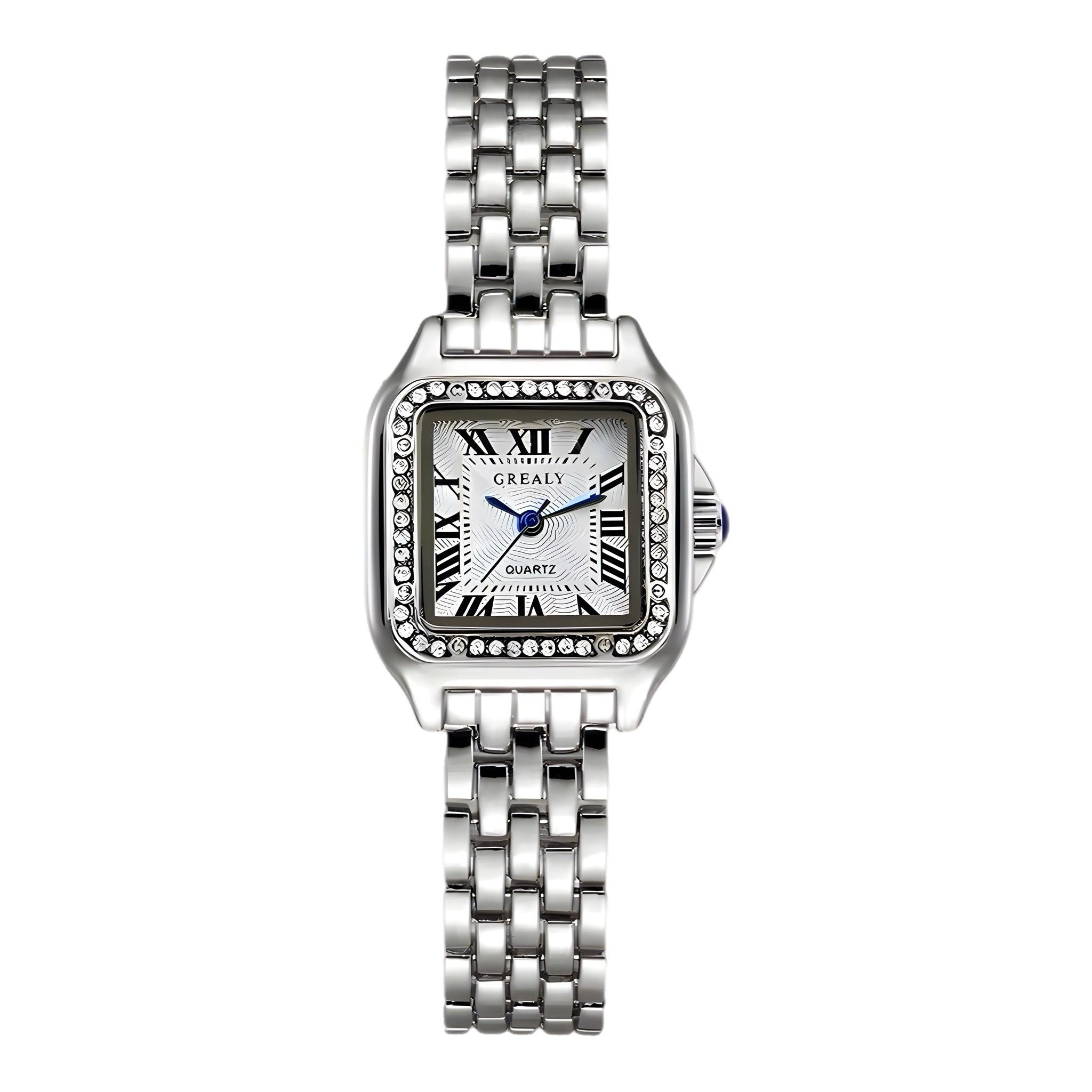 Vintage Luxe Armbanduhr mit Edelstahlgehäuse