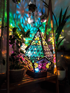 LED Tischlampe Sterne-Muster Bohemian Stil