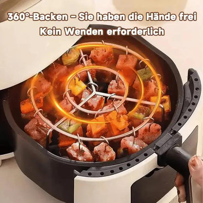 Kebab-Grill für Heißluftfritteusen – Gleichmäßiges Garen & BBQ-Genuss
