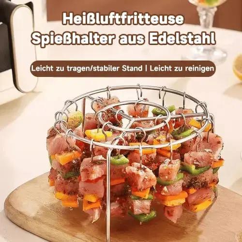 Kebab-Grill für Heißluftfritteusen – Gleichmäßiges Garen & BBQ-Genuss