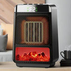 Keramik-Elektroheizer mit Flammeneffekt und Display